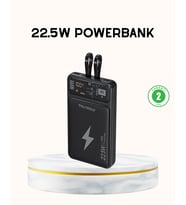 Powerbank Hızlı Şarj 10000 Mah Dahili Kablo