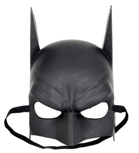 Siyah Renk Çocuk Boy Arkadan Lastikli Maske A Kalite 20x14 cm