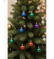 4 cm – Parlak Mix Yılbaşı Top Süs 6'lı Dekoratif Ağaç ve Parti Süsleme Mini Renkli Set