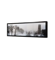 Panoramik Karlı Doğa Çerçeveli Mdf Tablo