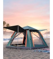 Büyük Boy Kamp Çadırı Güneşlikli 4 5 Kişilik Taşınabilir Outdoor Çadır