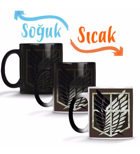 Attack On Titan Scoutıng Legıon Sihirli Kupa Bardak Porselen