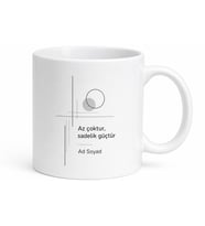 Modern Minimal Tasarım Baskılı Kupa Bardak Özel Hediye Porselen Mug