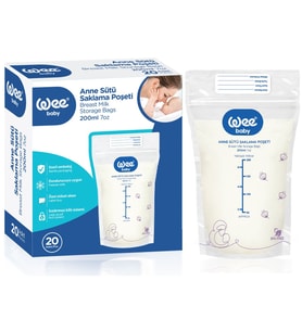 Wee Baby Anne Sütü - Süt Saklama Poşeti 20 Li Pk (Dondurucuya Uygun)