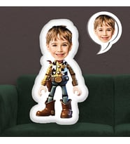 eJOYA Kişiye Özel Fotoğraflı Toy Story Kovboy Yastık 115610