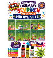 2.Sınıf Öğretmen Tavsiyeli Okumayı Sevdiren 16 Sayfa 10 Kitaplık Hikaye Seti-3 (Slime Set Hediyeli)
