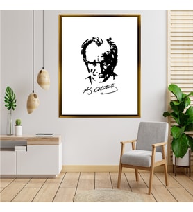 ÇERÇEVELİ ATATÜRK TABLO S342
