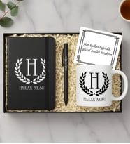 BK Gift Kişiye Özel İsimli Kupa, Defter ve Tükenmez Kalem Hediye Seti-1  Sevgiliye Hediye, Arkadaşa Hediye, Babalar Günü Hediyesi