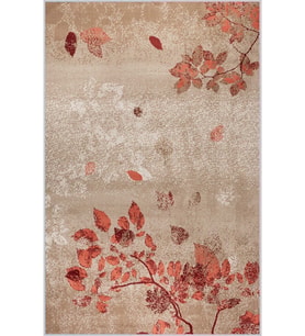 Eliana Home Baskılı, Yıkanabilir Kaymaz Taban Salon Halısı LNA1432 100x150 cm (Turuncu)