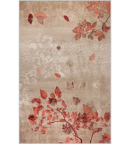 Eliana Home Baskılı, Yıkanabilir Kaymaz Taban Salon Halısı LNA1432 100x150 cm (Turuncu)