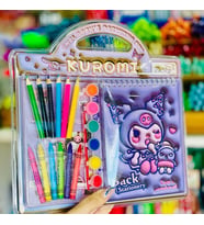 Sanrio Cinnamoroll Mymelody Kuromi Hediyelik Boyama Seti (Mor)