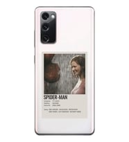 Samsung Galaxy S20 FE Uyumlu Spider Man Poster Tasarımlı Şeffaf Telefon Kılıfı
