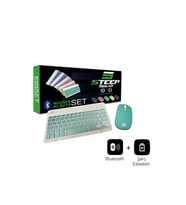Steep Solid Magic Yeşil Şarjlı Bluetooth Klavye Mouse Set