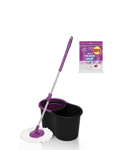 Black Editlon Otomatik Temizlik Seti ve 2'li Yedek Mop