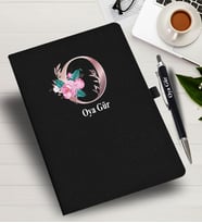 Kişiye Özel harf Tasarımlı  İsme Özel Defter ve Kalem