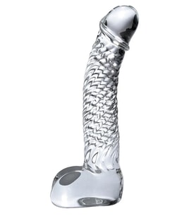 Pipedream Icicles No. 61 Glass Cam Dildo
