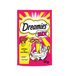 Dreamies Kedi Ödül Mix Sığır Etli Tavuklu Ve Peynirli 60 gr