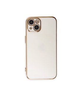 Northcity iPhone 15 Volet Silikon Kılıf - Beyaz ve Modern Tasarım