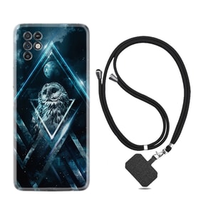 INFINIX Note 11 Pro Note 10 Hot 9 Play Kılıf Boyun Askılı Silikon Old Owl 1649