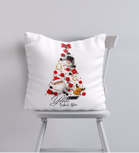 BK Gift Kişiye Özel Yılbaşı Mutlu Yıllar Tasarımlı Yastık-7