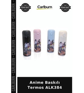 Özel Üretim İçecek Hediyelik Aksesuar Anime Baskılı Termos ALK384