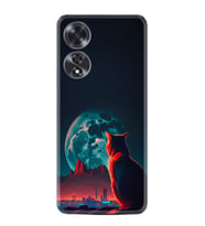 Oppo A60 Kılıf Boutique Baskılı Resimli Dalgın Kedi Pcode -074