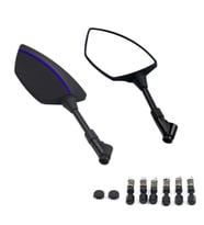 Motosiklet Ayna 426 Mavi Şeritli Üniversal 8-10 mm Uyumlu Marka Model Fark Etmez