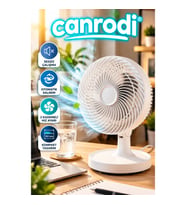 Mini Masaüstü Vantilatör 2 Kademeli Sessiz Fan – Otomatik Salınımlı 150 mm