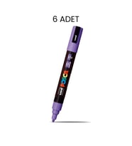 Posca PC-5M Su Bazlı Marker Kalem 6'lı Kutu