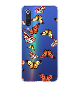 PrintiFy Xiaomi Mi 9 SE ile Uyumlu 1mm Slim Fit Water Color 2 Baskılı Şeffaf  Kılıf