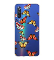 PrintiFy Xiaomi Mi 9 SE ile Uyumlu 1mm Slim Fit Water Color 2 Baskılı Şeffaf  Kılıf