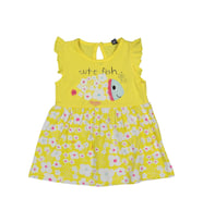 Miniworld Sevimli Balık Kız Bebek Elbise Sarı Renk 215987
