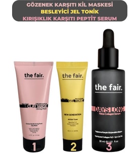 the fair. Gözenek Karşıtı Kil Maskesi 30 ml Besleyici Jel Tonik ve Days Long Serum