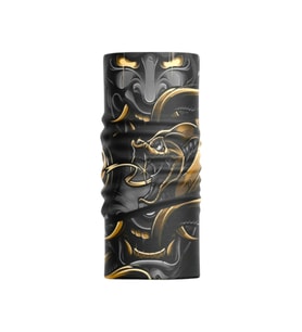 Motobir Baf-Bandana Siyah Gold Yılanlı Şeytan (Renksiz)