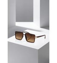 Polo Air UV400 Korumalı Degrade Erkek Güneş Gözlüğü Mat Kahverengi Gold Renk PLG-2135C2