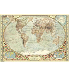 Anatolian 2000 Parça Dünya Haritası Puzzle