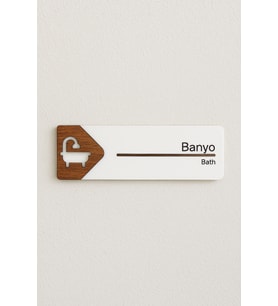 Lucena Banyo Ofis Oda Kapı İsimliği Yönlendirme Tabelası Levhası Kişiselleştirilebilir