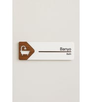 Lucena Banyo Ofis Oda Kapı İsimliği Yönlendirme Tabelası Levhası Kişiselleştirilebilir