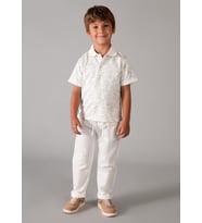 Mayoral Erkek Çocuk Poplin Pantolon Beyaz