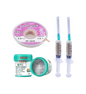 Bst Krem Lehim 183 C Noclean Sn63/pb37 50g Lehim Toplama Cp-2015 Emme Teli 2,0mm 4lü Set