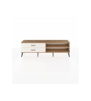 Arges TV Ünitesi Tek Raflı 2 Çekmeceli  176x30x51 Çam-Çam/Aytaşı