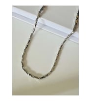 ERKEK ÇELİK ÜÇGEN ÇUBUK ZİNCİR KOLYE 68CM-3MM ACR9385 (Gümüş)