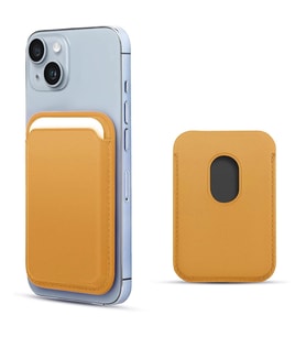 Microsonic Apple iPhone 13 Mini Leather Wallet MagSafe Sarı