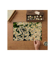 Sarı Çiçek Bahçesi Tasarımı 240 parça Ahşap Puzzle Ahşap Kutuda MP02213