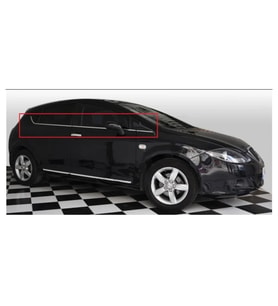 Seat Leon Uyumlu 2 Facelift Cam Çıtası 6 Parça Krom 2009-2012