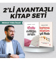 Mehmet Yıldız İmzalı 2'li Kitap Seti Mutlu Evliliğin Sırları - Bahtına Düştüm Ya Rab İMZALI