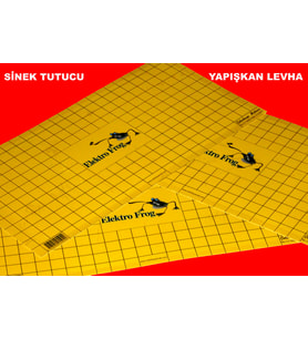 10 Adet  Sinek Yakalama   Bant 30X60Cm Yapışkanlı Levha Tutucu