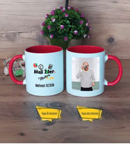 Mali İşler Müdürü Kupa Bardak Kırmızı Fotoğraflı