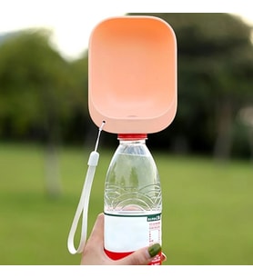 Durukar® Evcil Hayvan Plastik Yıkanabilir Taşınabilir Su Şişesi Bağlantılı Su Kabı