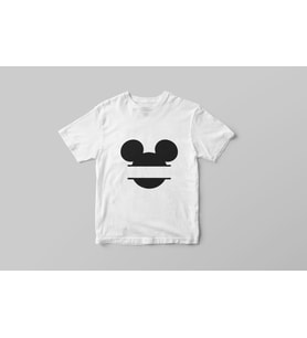 Mickey Mause Baskı Tişört (Yetişkin - Çocuk)